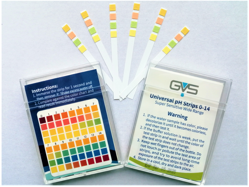 pH indicator stripes pH0-14